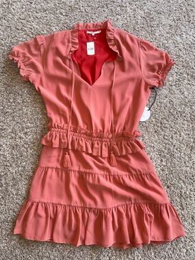 Anthropologie Tularosa rose short sleeve dress size medium